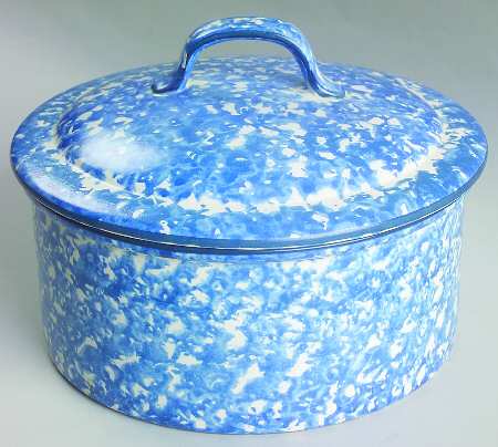 Town & Country Blue 2 Qt Round Covered Casserole