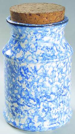 Town & Country Blue Storage Jar & Lid