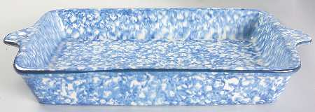 Town & Country Blue 13'' Rectangular Baker by Stangl
