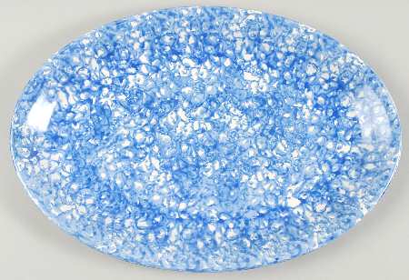 Town & Country Blue 15" Oval Serving Platter