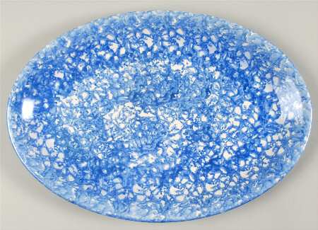 Town & Country Blue 14" Oval Serving Platter