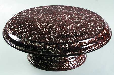 Town & Country Brown 1 Pc Footed Cake Plate/Chip & Dip
