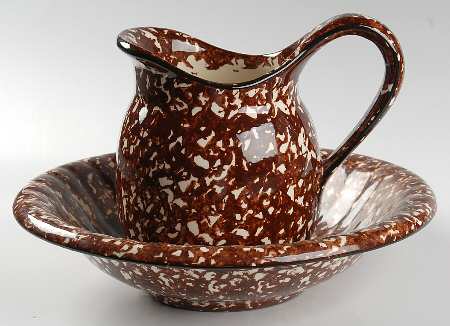 Town & Country Brown Small Pitcher & Bowl Set