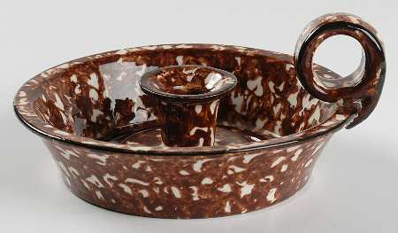 Town & Country Brown Candleholder