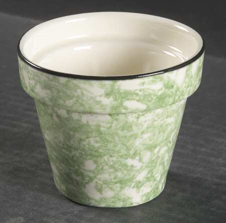 Town & Country Green Flower Pot