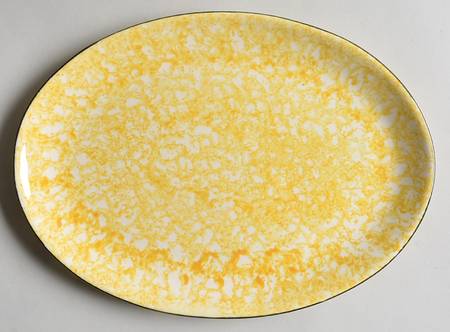 Town & Country Yellow 11" Oval Serving Platter