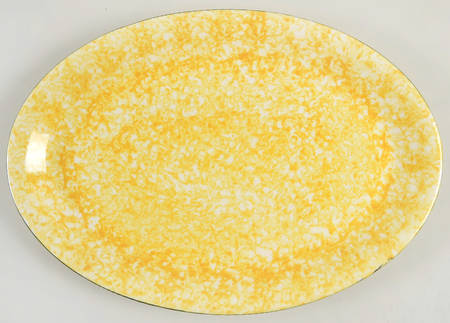 Town & Country Yellow 14" Oval Serving Platter