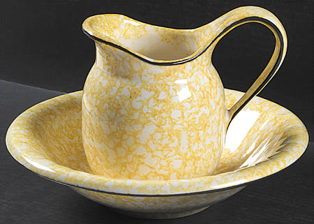 Town & Country Yellow 48 Oz Pitcher and Bowl Set