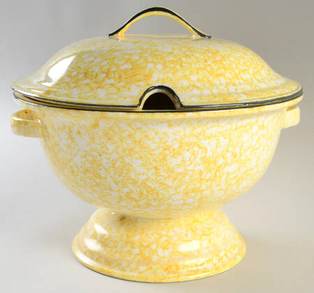 Town & Country Yellow Tureen &  Lid
