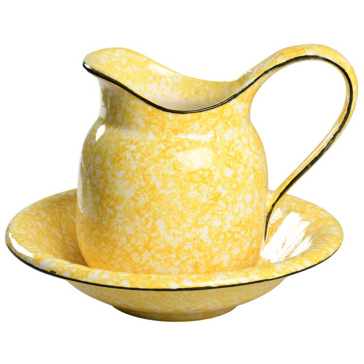 Town & Country Yellow 80 Oz Pitcher and Bowl Set by Stangl
