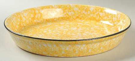 Town & Country Yellow Pie Serving Plate
