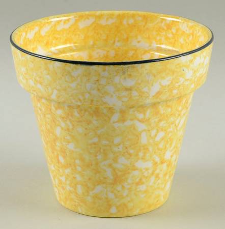 Town & Country Yellow 4" Flower Pot
