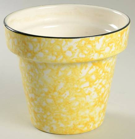Town & Country Yellow 5" Flower Pot