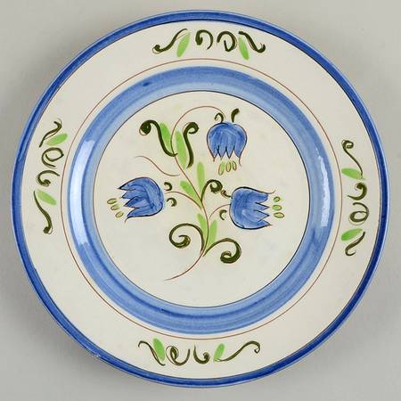 Tulip Blue Luncheon Plate