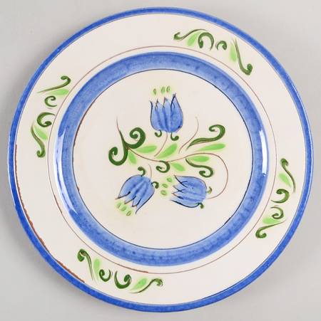 Tulip Blue Salad Plate