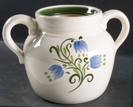 Tulip Blue Bean Pot No Lid