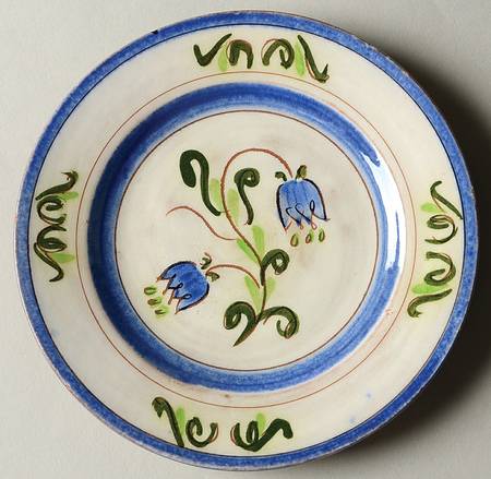 Tulip Blue Bread & Butter Plate