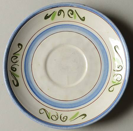 Tulip Blue Saucer for Flat Cup