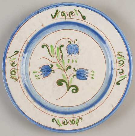 Tulip Blue (Terra Rose Line) Luncheon Plate