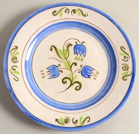 Tulip Blue (Terra Rose Line) Salad Plate