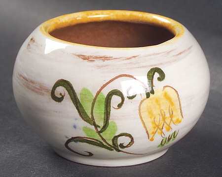 Tulip Yellow (Terra Rose Line) Mini Open Sugar Bowl