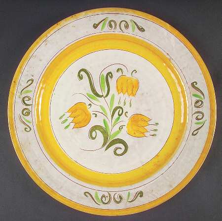 Tulip Yellow (Terra Rose Line) 12" Chop Plate (Round Platter)