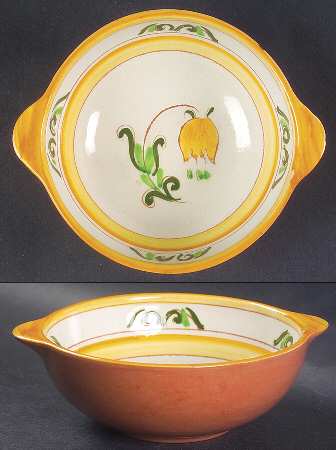 Tulip Yellow (Terra Rose Line) Lugged Soup Bowl