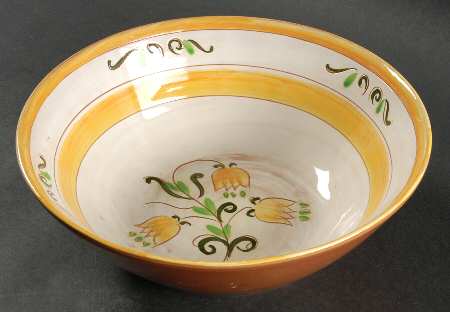 Tulip Yellow (Terra Rose Line) 10" Large Salad Serving Bowl