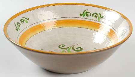 Tulip Yellow (Terra Rose Line) 9" Round Vegetable Bowl