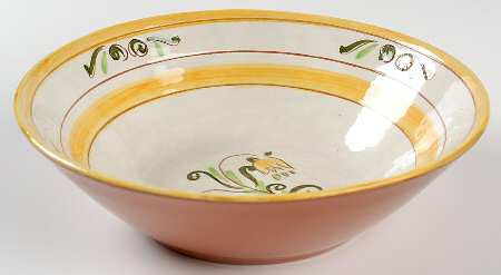 Tulip Yellow (Terra Rose Line) 8" Round Vegetable Bowl