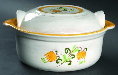 Tulip Yellow (Not Terra Rose Line) 1.5 Qt Round Covered Casserole