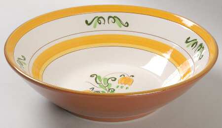Tulip Yellow (Not Terra Rose Line) 8" Round Vegetable Bowl