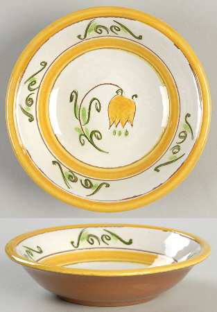 Tulip Yellow (Not Terra Rose Line) Fruit/Dessert (Sauce) Bowl