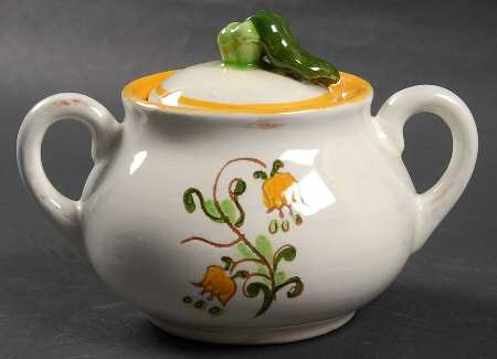 Tulip Yellow (Not Terra Rose Line) Sugar Bowl & Lid