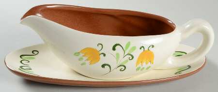 Tulip Yellow (Not Terra Rose Line) Gravy Boat & Underplate