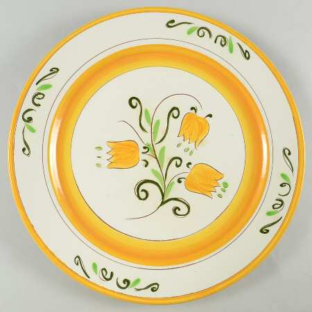 Tulip Yellow (Not Terra Rose Line) 14" Chop Plate (Round Platter)