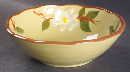 White Dogwood Coupe Cereal Bowl