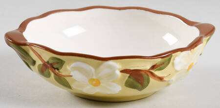 White Dogwood Lugged Soup Bowl