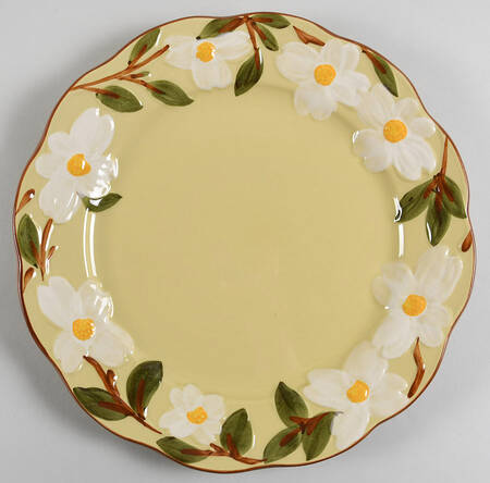 White Dogwood 12" Chop Plate (Round Platter)