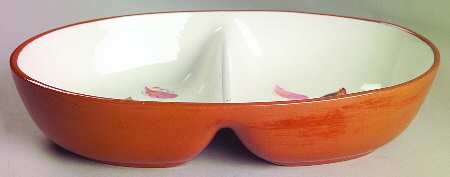 Windfall 10" Oval Divided Vegetable Bowl