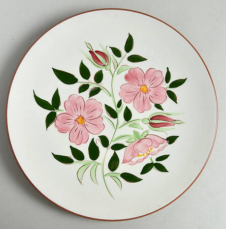 Wild Rose Dinner Plate by Stangl