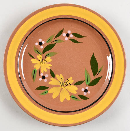 Yellow Flower Salad Plate by Stangl