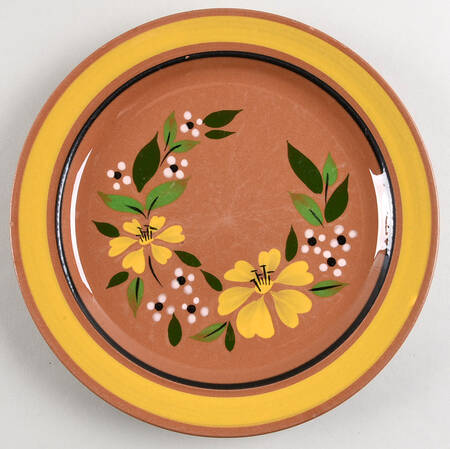 Yellow Flower Dinner Plate