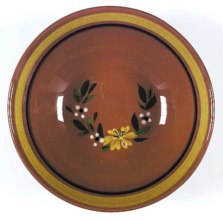 Yellow Flower 8" Round Vegetable Bowl