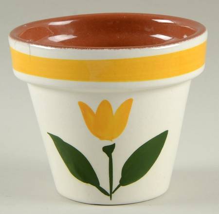 New Tulip Yellow 3" Flower Pot