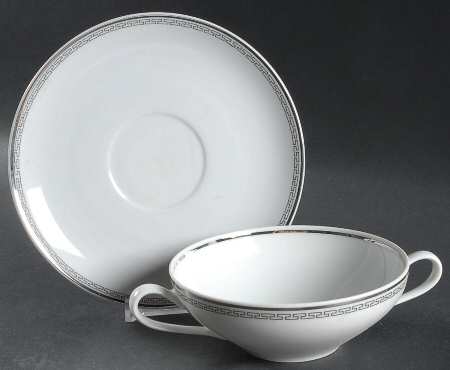Countess Flat Cream Soup Bowl & Saucer Set