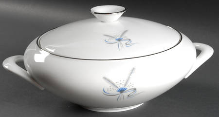 Harvest Stars Blue Round Covered Vegetable