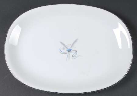 Harvest Stars Blue 13" Oval Serving Platter