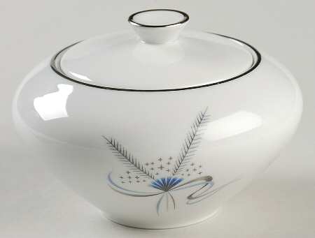 Harvest Stars Blue Sugar Bowl & Lid