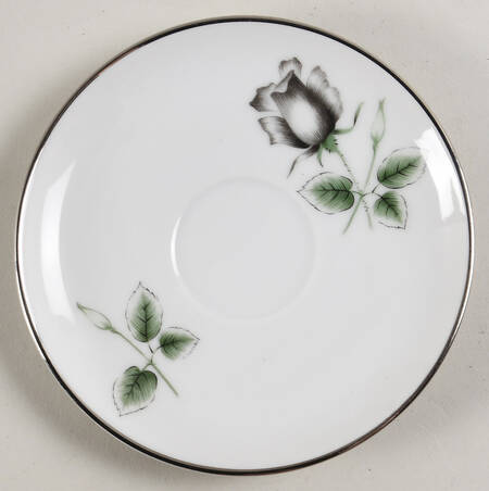 Midnight Rose Saucer for Demitasse Cup